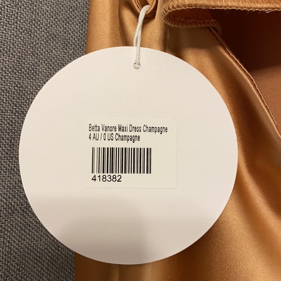 Princess Polly Champagne Betta Vanore Dress - Picture 7 of 8